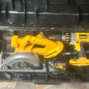 DeWalt Yellow and Black Power Tool Set